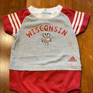 Adidas Wisconsin onesie